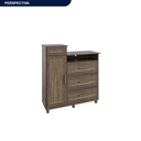 Ver imagem 2 de Cômoda Sapateira com Espelho 1 Porta 3 Gavetas e Porta Jóias Cuiabá