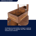 Ver imagem 7 de Cômoda Sapateira com Espelho 1 Porta 3 Gavetas e Porta Jóias Cuiabá Bege/Ypê