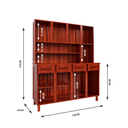 Ver imagem 3 de Armário para Cozinha 8 Portas São Luis Vermelho/Mel