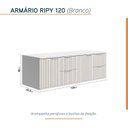 Ver imagem 4 de Armário para Banheiro Suspenso Ripy 120cm