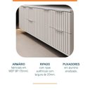 Ver imagem 5 de Armário para Banheiro Suspenso Ripy 120cm Yescasa Branco