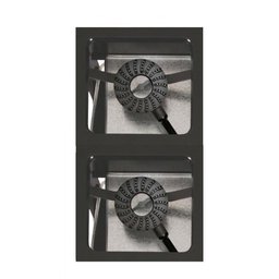 Fogão 2 Bocas Alta Pressão 30x30 Pf 6,5 Forno Metalmaq 2bap M10 - 3