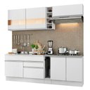 Ver imagem 3 de Armário de Cozinha Completa 220cm Branco Parma Madesa 02