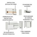 Ver imagem 5 de Armário de Cozinha Completa 220cm Branco Parma Madesa 02