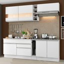 Ver imagem 1 de Armário de Cozinha Completa 220cm Branco Parma Madesa 02