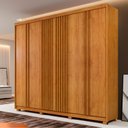 Ver imagem 1 de Guarda-Roupa Casal 6 Portas 6 Gavetas Montreal Marrom/Cinamomo