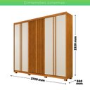 Ver imagem 4 de Guarda-Roupa Casal 6 Portas 6 Gavetas Montreal