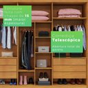 Ver imagem 5 de Guarda-Roupa Casal 6 Portas 6 Gavetas Montreal Marrom/Cinamomo/Off-White