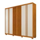Ver imagem 2 de Guarda-Roupa Casal 6 Portas 6 Gavetas Montreal Marrom/Cinamomo/Off-White
