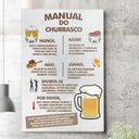 Ver imagem 1 de Placa Decorativa Manual do Churrasco-30X45Cm