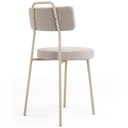Ver imagem 7 de Kit 06 Cadeiras Decorativas Estofada Sala Jantar Barcelona Arena L02 Bouclê Creme - Lyam