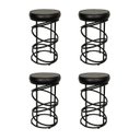 Ver imagem 1 de Conjunto 04 Banquetas 62CMX36CM Londres Preto