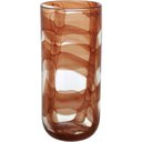 Ver imagem 1 de Vaso Decorativo Enfeite Casa Vidro 28x12x12cm Âmbar