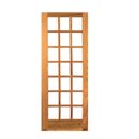 Ver imagem 2 de Folha de Porta Madeira Maciça Angelim 210cm x 80cm Vidro Quadriculado Jomadi Marrom