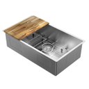 Ver imagem 1 de Cuba de Embutir/sobrepor Bistrô Docol 70x40x20 Cm Aço Inox Escovado com Acessórios