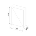 Ver imagem 5 de Arandela Tip Preto (l)8,3cm (c)3cm (a)12,3cm 1xled Integrado 4w 3000k 130lm Ip65