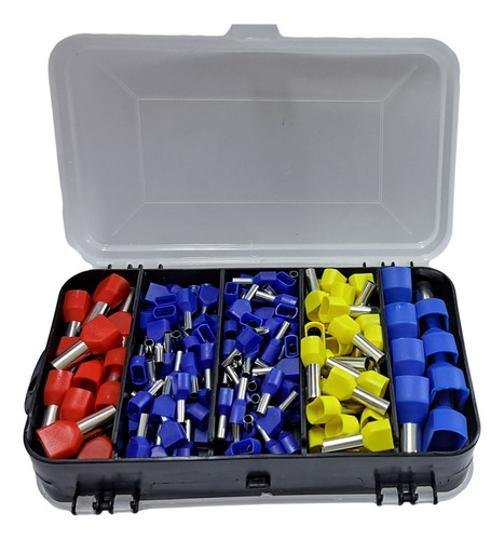 Caixa Kit Terminal Tubular Duplo Ilhós 0,5mm a 16mm 470pçs - 2