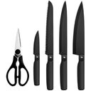 Ver imagem 2 de Jogo de Facas 6 Peças com Cepo Aço Inoxidável e Abs na Cor Preto Linha Action Brinox