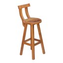 Ver imagem 6 de Kit 3 Banquetas Alta com Encosto Madeira Maciça - Natural