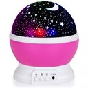 Ver imagem 1 de Luminaria Abajur Globo Giratorio Estrelas Festa Criança Luz Quarto Projeçao