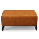 Ver imagem 3 de Puff Decorativo para Sala de Estar Cléo W01 Base de Ferro 90 Cm Couríssimo Canela - Lyam Decor