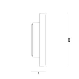 Arandela Eclissi (d)10cm (a)2,6cm 1xled Integrado 3w 3000k 230lm Ip65 - 5