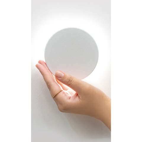 Luminária Arandela Eclissi (d)10cm (a)2,6cm 1xled Integrado 3w 3000k 230lm Ip65