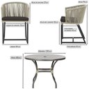Ver imagem 2 de Mesa e 6 Cadeiras e Noronha Preto E9 Trama Original Rami