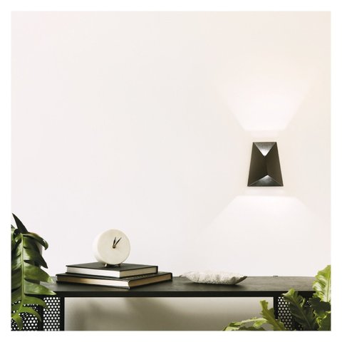 Luminária Arandela Fold (l)10cm (c)14cm (a)17cm 1xled Integrado 5w 3000k 650lm Ip65