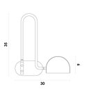 Ver imagem 5 de Arandela Muffin (l)29,8cm (c)3,6cm (a)34,3cm 1xled Integrado 12w 3000k 800lm Ip20