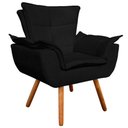 Ver imagem 7 de Kit 01 Namoradeira 02 Poltronas Opala Suede Preto Pés
