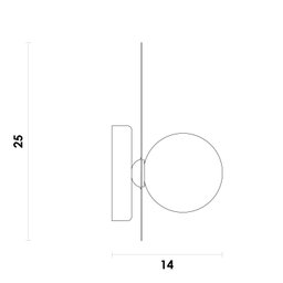 Arandela Ibira (l)13cm (c)14cm (a)25cm 1xg9 Halopin Max 25w Ip20 - 5