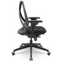 Ver imagem 6 de Cadeira de Escritório Giratória Presidente Unix P03 Tela Cinza Crepe Preto - Lyam Decor
