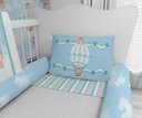 Ver imagem 3 de Kit Berço Enxoval de Bebê Urso Baloeiro Azul