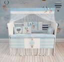 Ver imagem 1 de Kit Berço Enxoval de Bebê Urso Baloeiro Azul