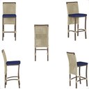 Ver imagem 5 de Mesa Bistro e 4 Banquetas Roma Marrom, Corda Náutica 10