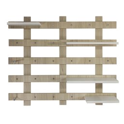 Estante Aérea Painel Organizador Ripado Premier Pinus - 1