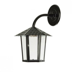 Arandela Colonial Sextavada Vidro Liso Blumenau