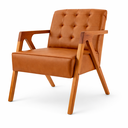 Ver imagem 2 de Conjunto 2 Poltronas Cedro Corino Caramelo Sala Estar Recepção Escritório Moderna Decorativa