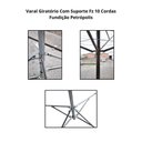 Ver imagem 2 de Varal Giratório com Suporte Fz 10 Cordas - Fp