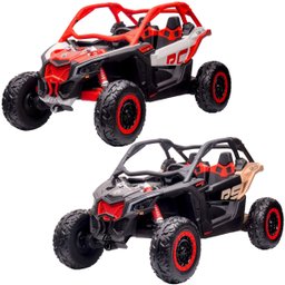 Mini Utv Carro Can Am Maverick Elétrico 12v Infantil Jipe Buggy Led Som Usb Importway Bw238 Controle - 1