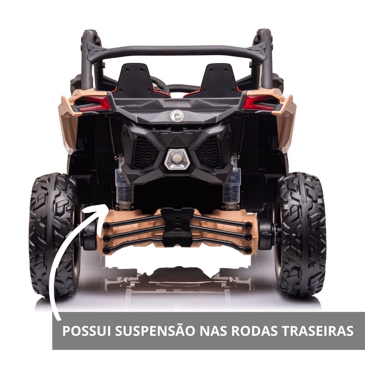 Mini Utv Carro Can Am Maverick Elétrico 12v Infantil Jipe Buggy Led Som Usb Importway Bw238 Controle - 6