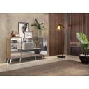 Ver imagem 2 de Aparador Buffet 4 Portas Com Espelho Retrô Vegas V3559 Rustic/Branco Rustic/Branco