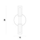 Ver imagem 5 de Luminária Arandela Caiena 12cmx10cmx28cm 2xg9 Halopin Max 25w Ip20