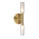 Ver imagem 2 de Luminária Arandela Caiena 12CMX10CMX28CM 2XG9 Halopin Max 25W IP20 Dourado Bella Iluminação