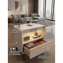 Ver imagem 7 de Mesa de Cabeceira Multifuncional Smart Soundmax: Carregador por Indução, Som Bluetooth Integrado, Le