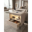 Ver imagem 4 de Mesa de Cabeceira Multifuncional Smart Soundmax: Carregador por Indução, Som Bluetooth Integrado, Le