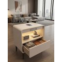 Ver mais imagens de Mesa de Cabeceira Multifuncional Smart Soundmax: Carregador por Indução, Som Bluetooth Integrado, Le