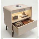 Ver imagem 1 de Mesa de Cabeceira Multifuncional Smart Soundmax: Carregador por Indução, Som Bluetooth Integrado, Le