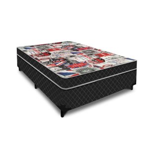 Cama Box Casal Conjugada Ortopédico Premium Rr Colchões